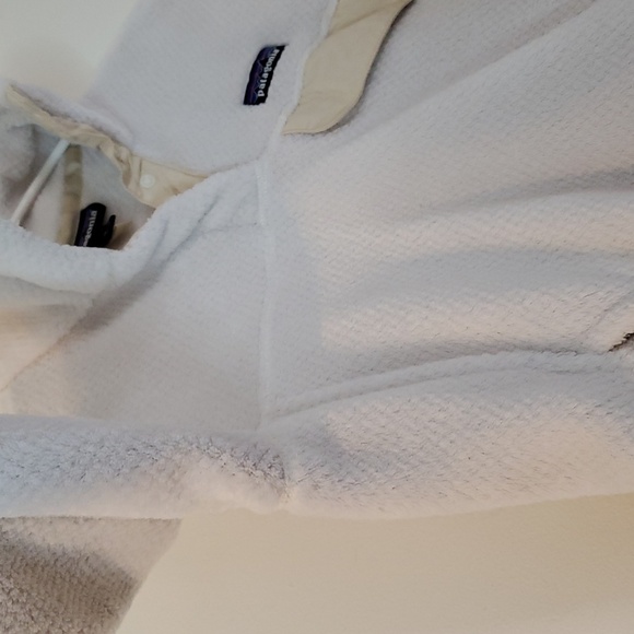 Patagonia Re-Tool Snap-T Fleece Pullover Raw Linen White Womens Extra Small - Picture 7 of 15
